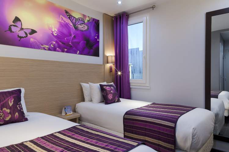 Hôtels Orléans France - Chambre violette - FH Confort Hôtel 